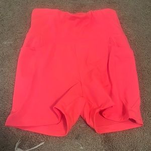 Pink active shorts
